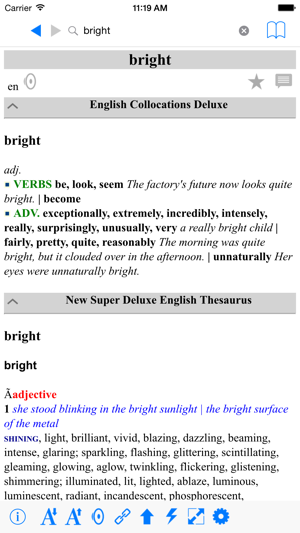 EnglishCollocationsDictionaryDeluxeiPhone版截图2