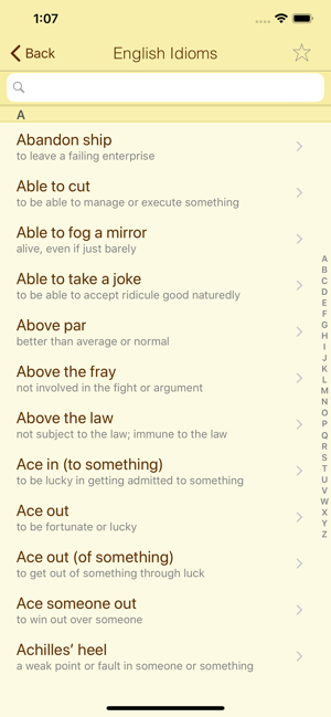 英语成语词典EnglishIdiomsDictiPhone版截图2