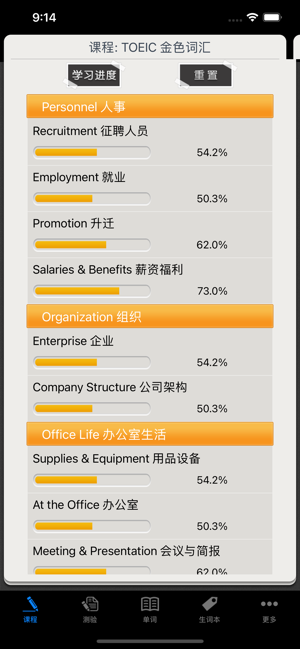 TOEIC关键金色词汇iPhone版截图1