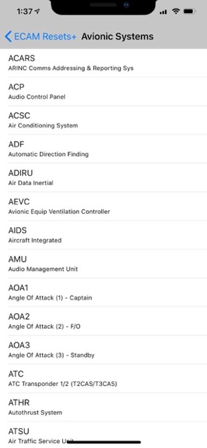 AirbusECAMResets+iPhone版截图2