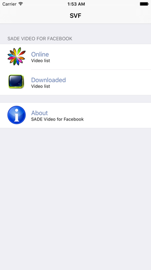 SADEVideoforFacebookiPhone版截图1