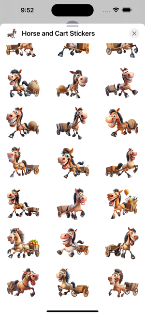 Horse and Cart StickersiPhone版截图3