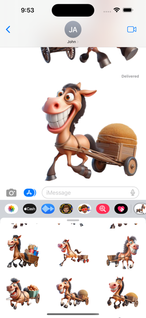 Horse and Cart StickersiPhone版截图5