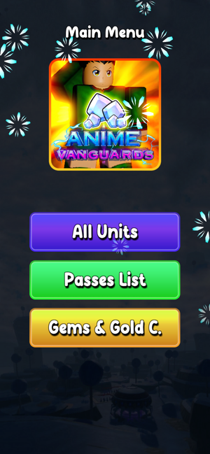 Anime Vanguards Codes Rbx GemsiPhone版截图1