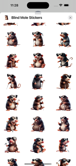 Blind Mole StickersiPhone版截图2