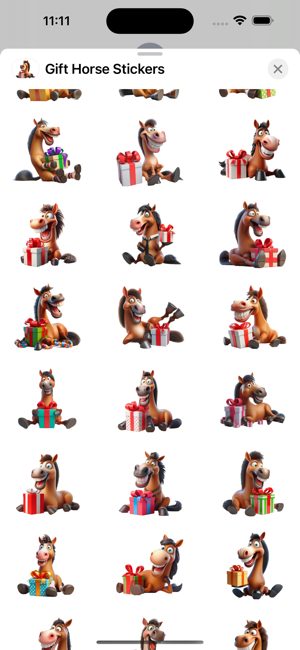 Gift Horse StickersiPhone版截图2