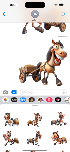 Horse and Cart StickersiPhone版截图6