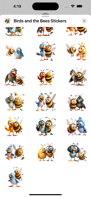 Birds and the Bees StickersiPhone版截图3