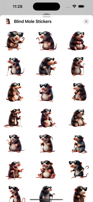 Blind Mole StickersiPhone版截图1