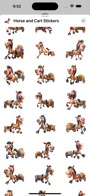 Horse and Cart StickersiPhone版截图2