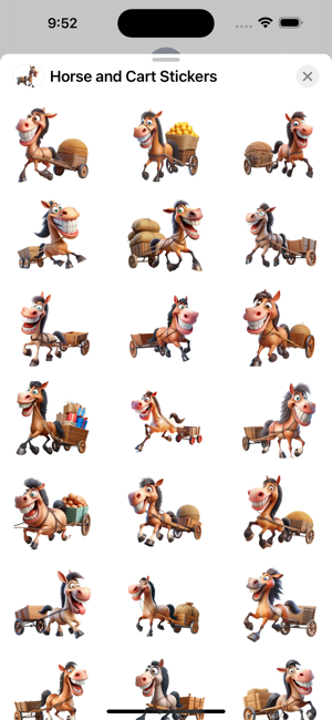 Horse and Cart StickersiPhone版截图1