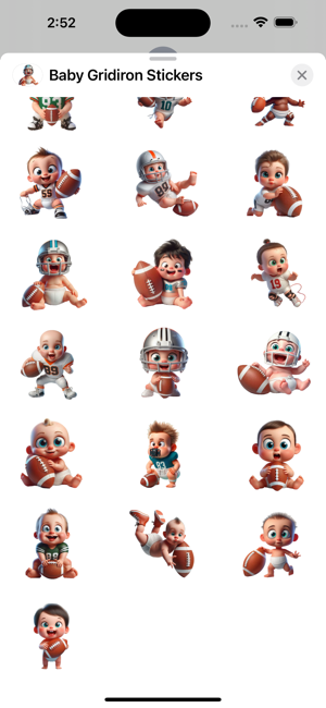 Baby Gridiron StickersiPhone版截图3