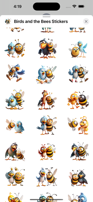 Birds and the Bees StickersiPhone版截图2