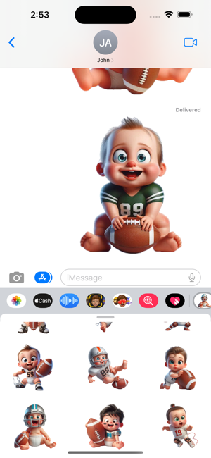 Baby Gridiron StickersiPhone版截图6