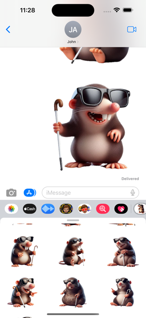 Blind Mole StickersiPhone版截图6