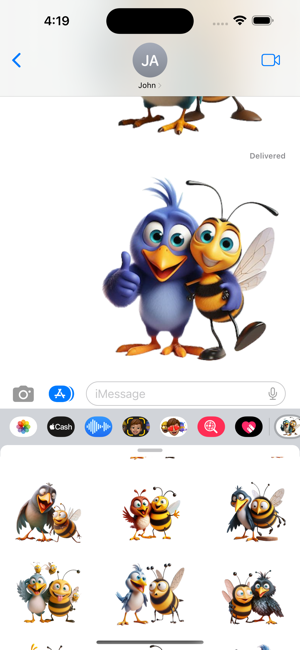 Birds and the Bees StickersiPhone版截图5