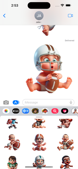 Baby Gridiron StickersiPhone版截图5