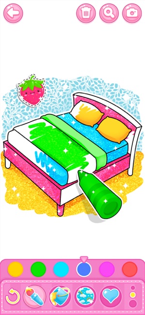 Bedroom Coloring gameiPhone版截图2