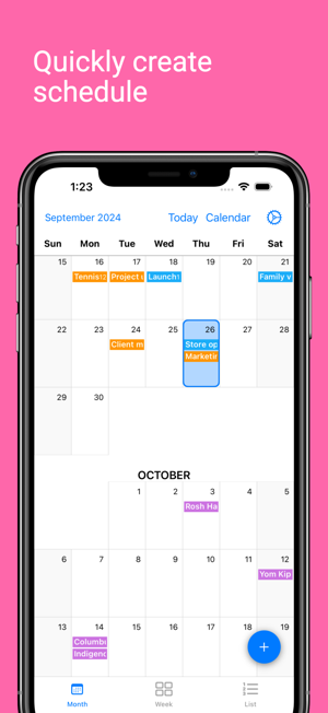 Calendar 7: daily planneriPhone版截图1