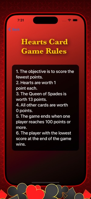 Hearts Cards GameiPhone版截图4