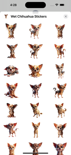 Wet Chihuahua StickersiPhone版截图1