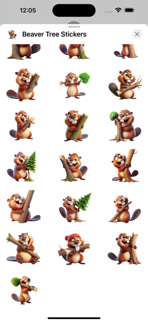 Beaver Tree StickersiPhone版截图3