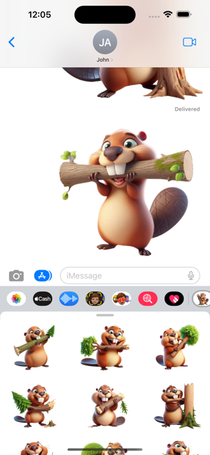 Beaver Tree StickersiPhone版截图5