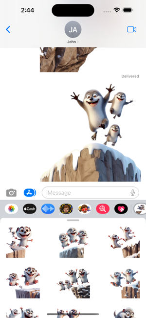 Leaping Lemming StickersiPhone版截图5