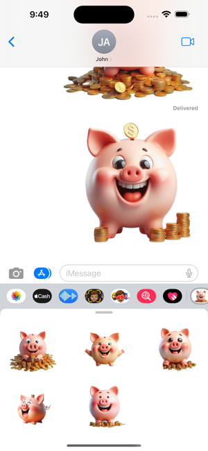 Piggy Bank StickersiPhone版截图6