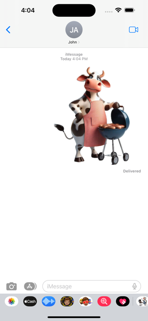 Barbecuing Cow StickersiPhone版截图4