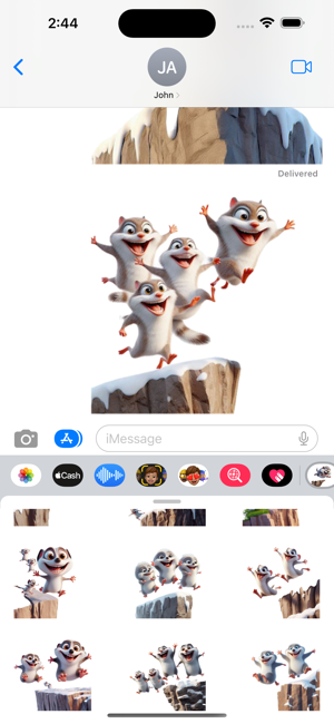 Leaping Lemming StickersiPhone版截图6