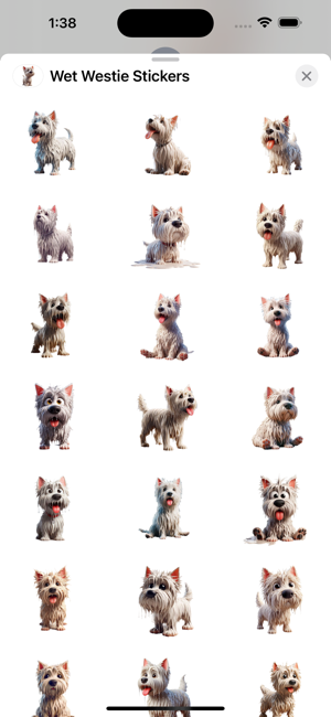 Wet Westie StickersiPhone版截图1