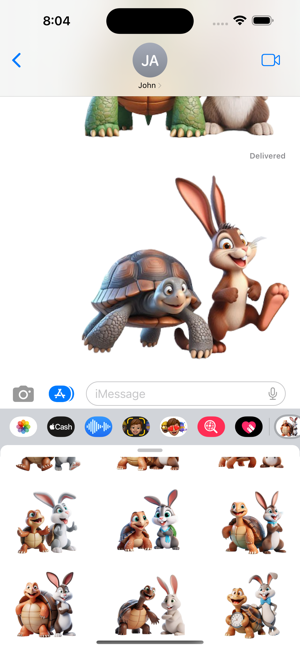 Tortoise and Hare StickersiPhone版截图6