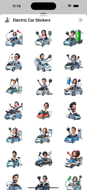 Electric Car StickersiPhone版截图1