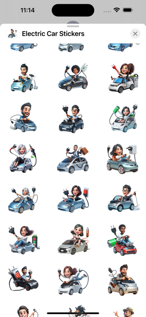 Electric Car StickersiPhone版截图2