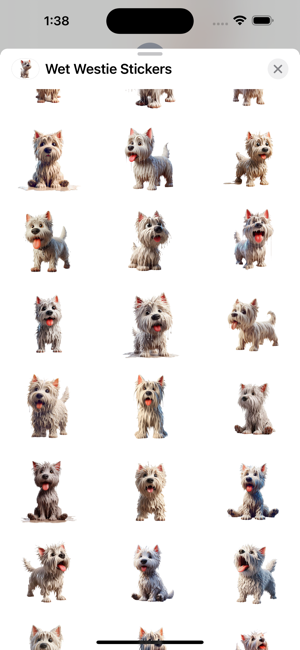 Wet Westie StickersiPhone版截图2