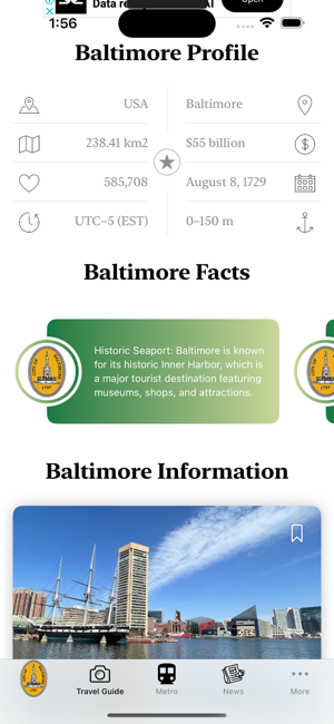 Baltimore Guide and Subway mapiPhone版截图2