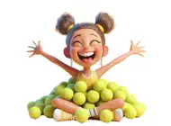 Tennis Ballgirl StickersiPhone版