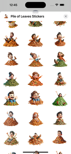 Pile of Leaves StickersiPhone版截图2