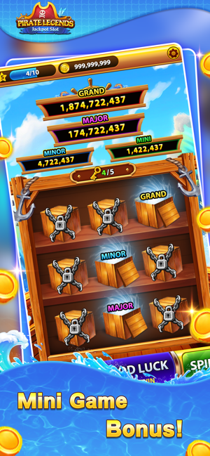 Pirate Legends:Jackpot SlotiPhone版截图1