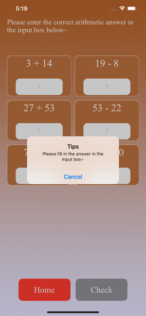 Arithmetic CalculationsGamesiPhone版截图3