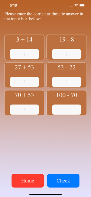 Arithmetic CalculationsGamesiPhone版截图2