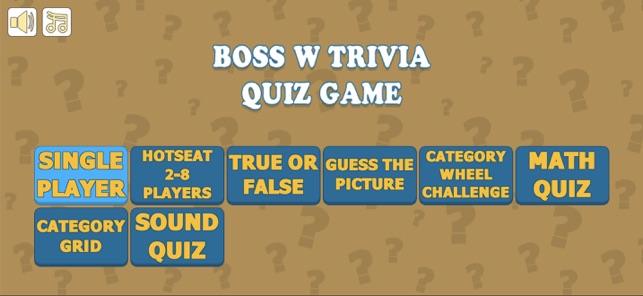 BOSS W TRIVIA QUIZ GAMEiPhone版截图1