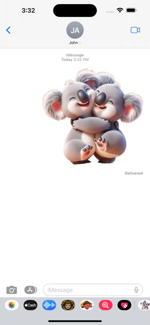 Koala Cuddle StickersiPhone版截图4