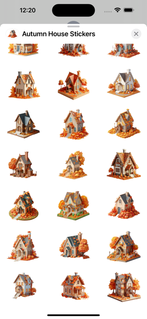 Autumn House StickersiPhone版截图3