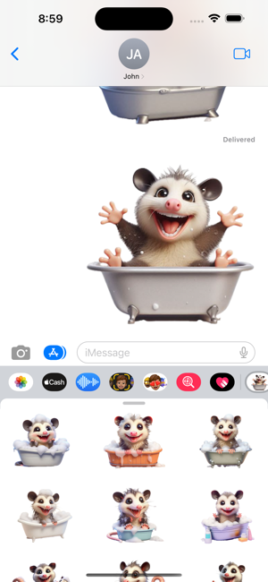 Opossum Bath StickersiPhone版截图6