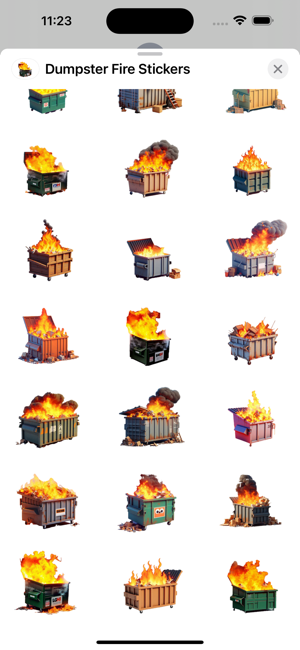 Dumpster Fire StickersiPhone版截图3