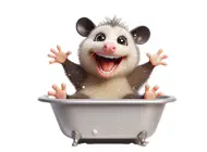 Opossum Bath StickersiPhone版