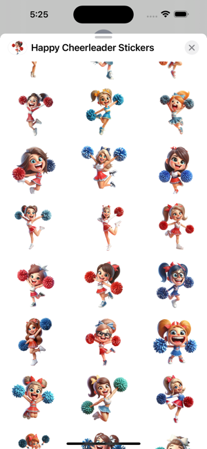 Happy Cheerleader StickersiPhone版截图2