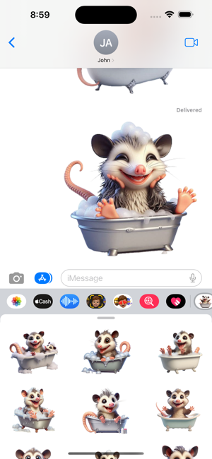 Opossum Bath StickersiPhone版截图5